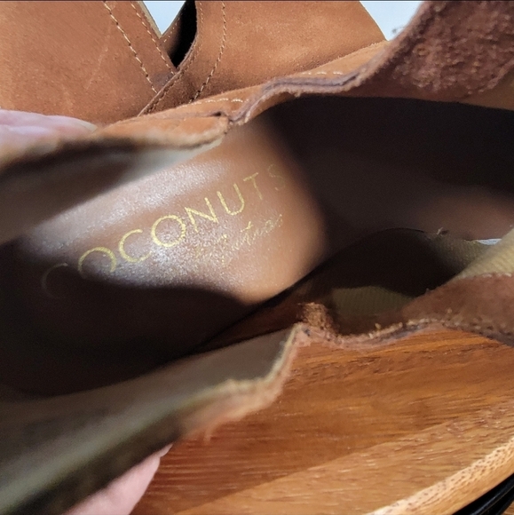 Coconuts By Matisse Pronto Brown Suede Ankle Boots Size 8.5 Slip On Notched Side - Picture 15 of 17